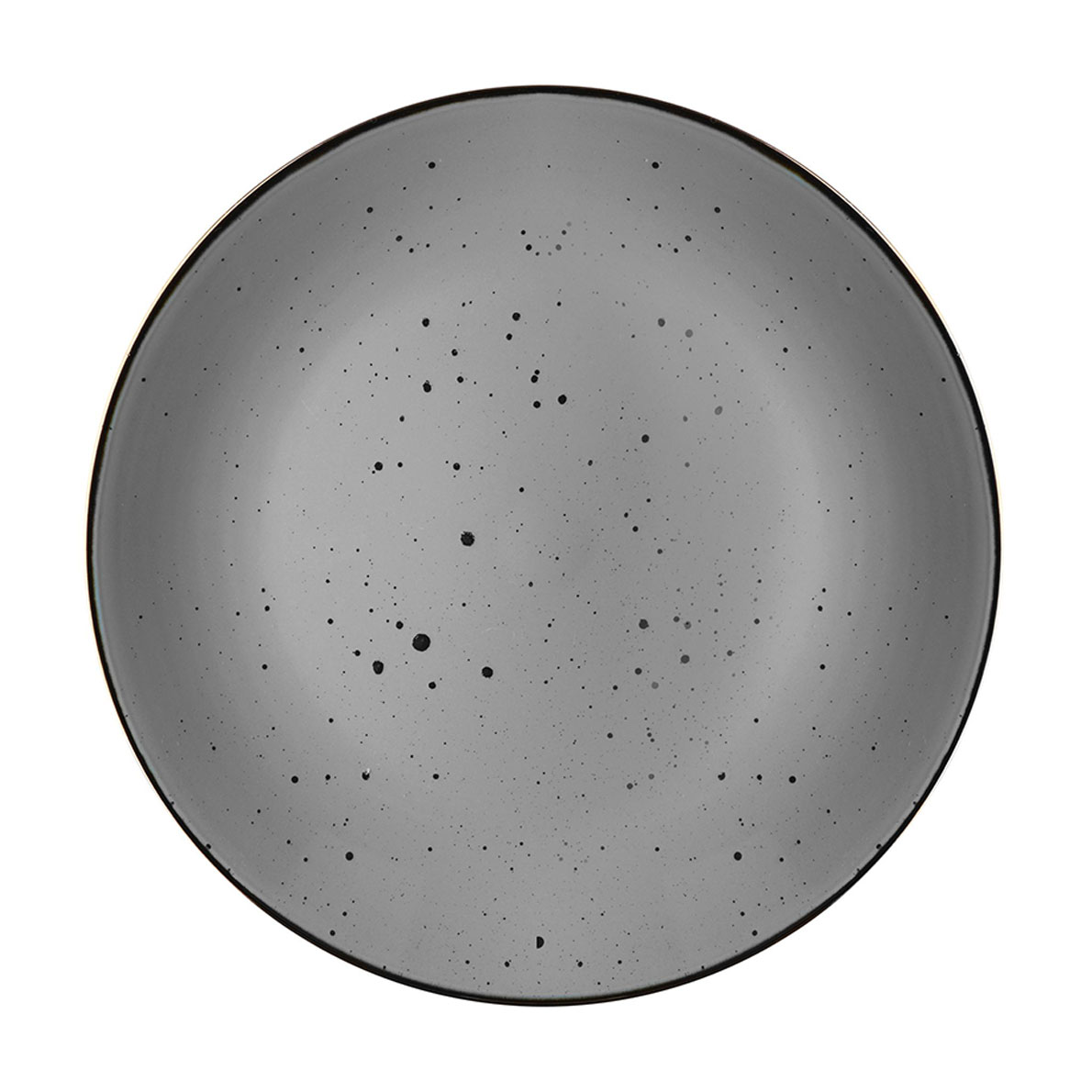 Тарілка десертна Ardesto Bagheria кераміка, Grey, 19 см (AR2919GREY)